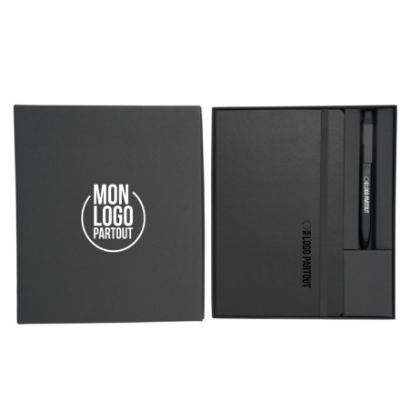 Coffret cadeau personnalisé carnet et stylo Moleskine ® 