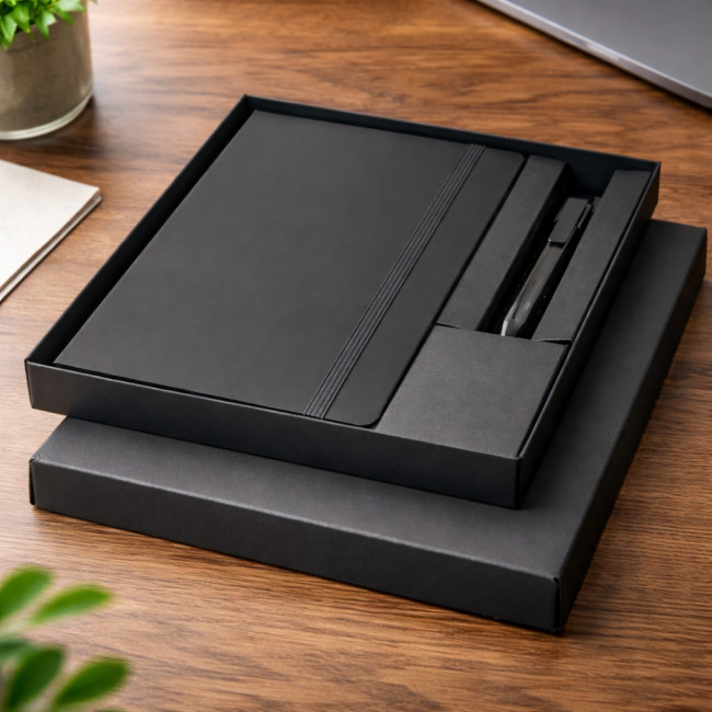 Coffret cadeau personnalisé carnet et stylo Moleskine ® 
