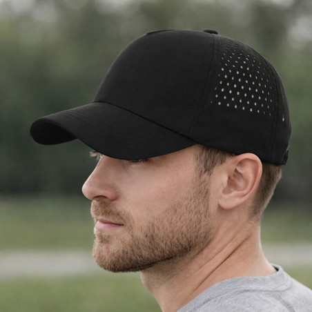 Casquette publicitaire en microfibre Ithaca 