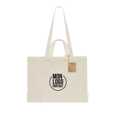 Sac cabas à soufflets en coton recyclé Oryan 