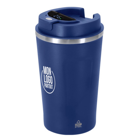 Mug isotherme en acier inoxydable recyclé Molin 400 ml 