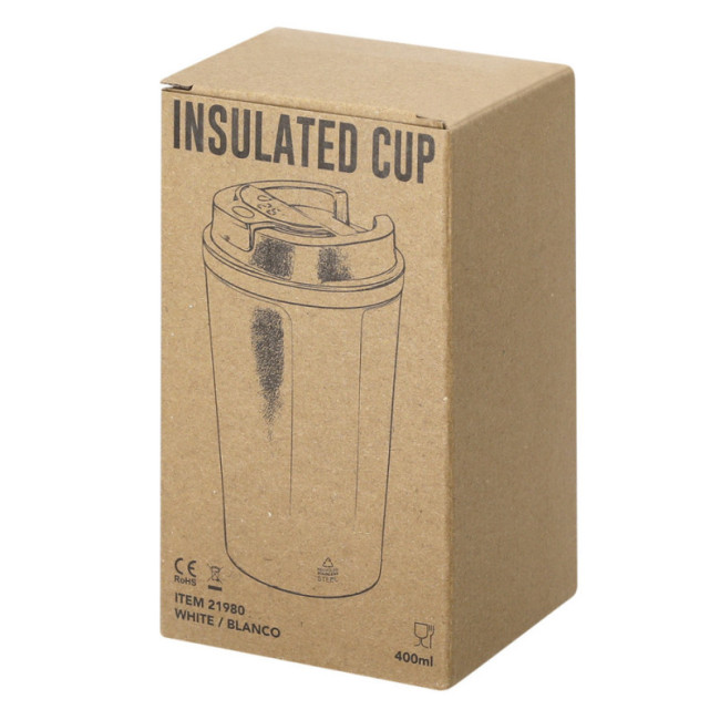 Mug isotherme en acier inoxydable recyclé Molin 400 ml 