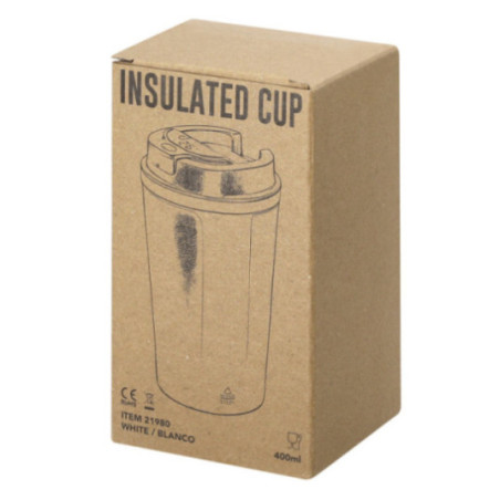 Mug isotherme en acier inoxydable recyclé Molin 400 ml 