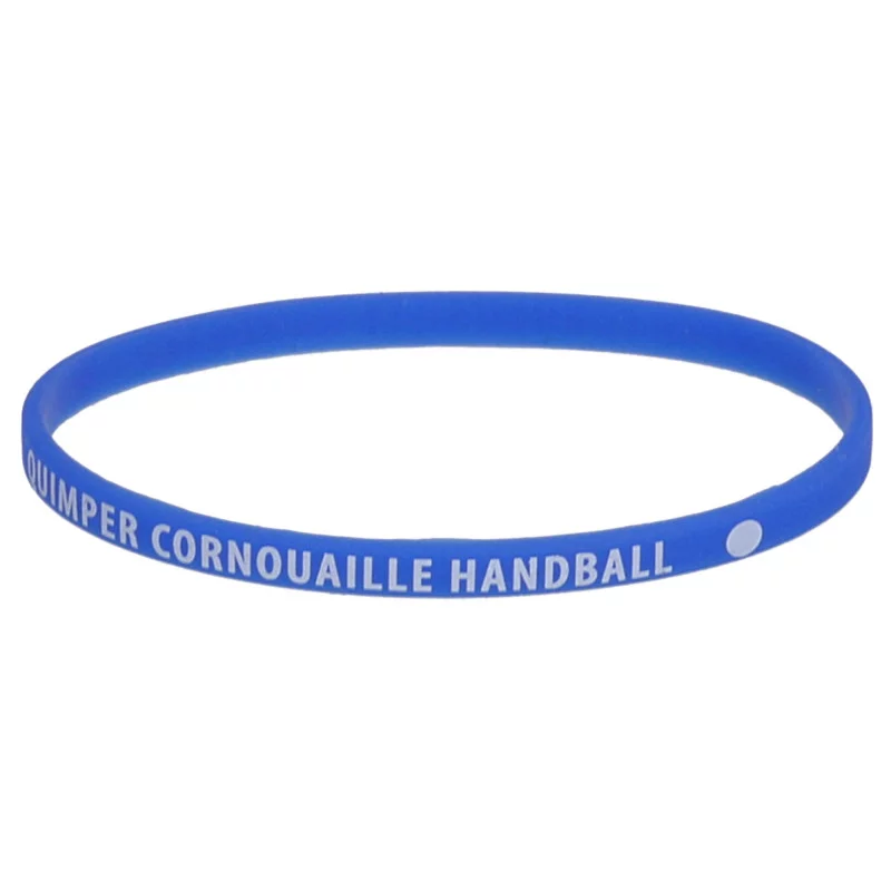 Bracelet Silicone Personnalisé Slim - Bleu