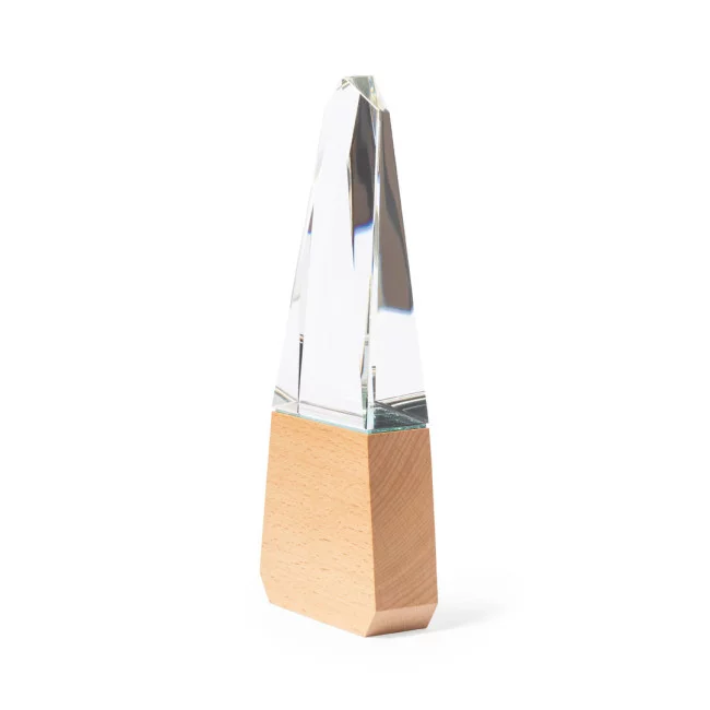 Trophée bois et verre personnalisable Bersix 