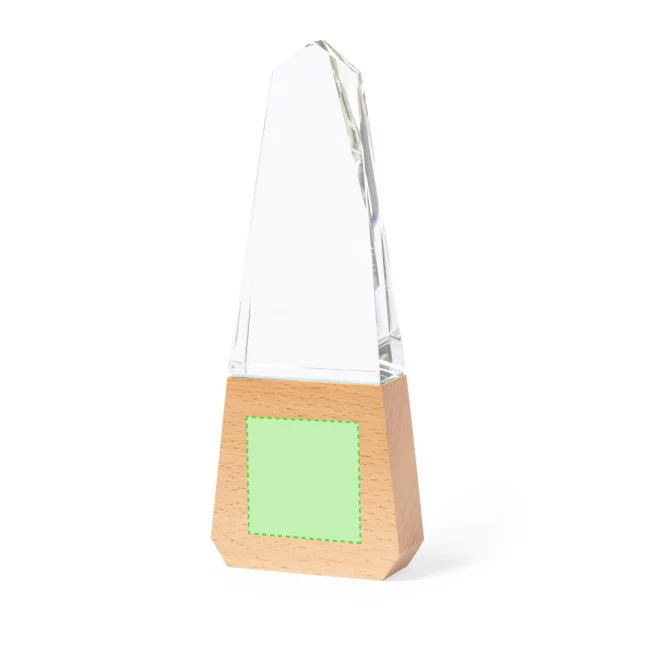 Trophée bois et verre personnalisable Bersix 