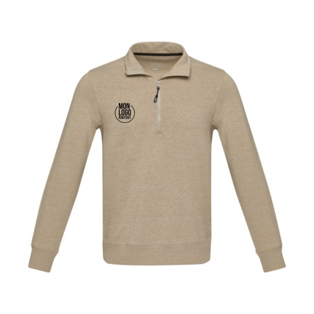 Pull personnalisé col camionneur en polycoton recyclé Tin 