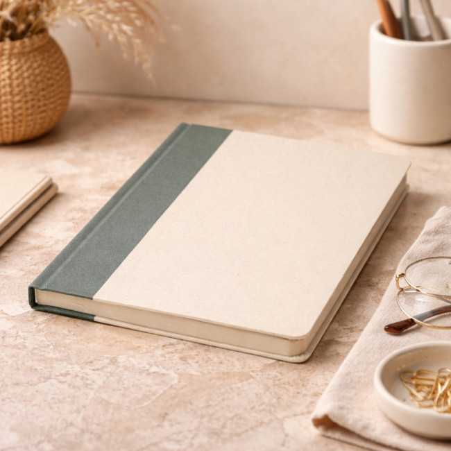 Carnet avec couverture à base de canne à sucre Liliana 