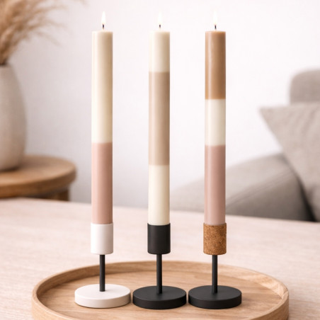 Lot de 4 bougies d’aspect craie Originalhome 