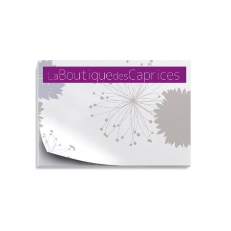 Notes adhésives publicitaire Rectangle Bloc-Notes Publicitaire Adhésif Rectangle - Pub