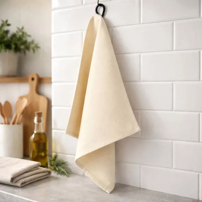Torchon de cuisine personnalisé en coton recyclé Alora 