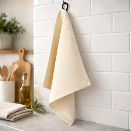 Torchon de cuisine personnalisé en coton recyclé Alora 