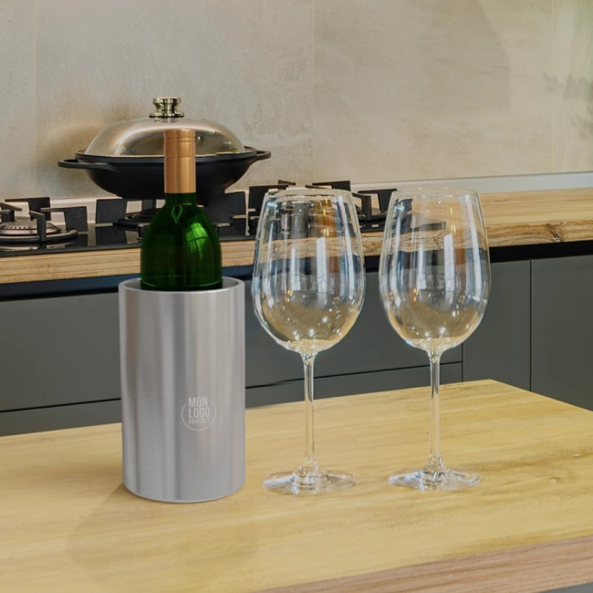 Seau à vin personnalisé à double paroi Cielo 