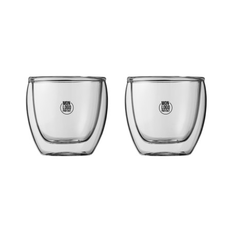 Ensemble de 2 verres à espresso personnalisés Boda 