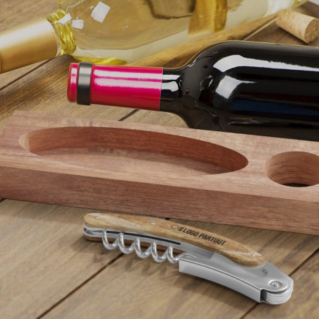 Ensemble porte-bouteille et limonadier Vino 