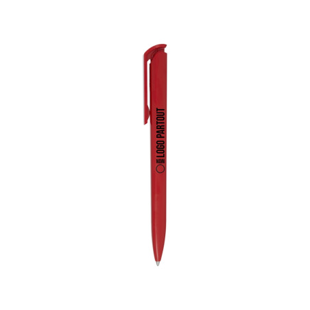 Stylo bille en plastique recyclé Lucia (encre noire) 