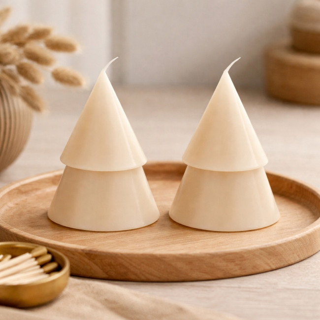 Boîte de 2 bougies de Noël format moyen Originalhome 