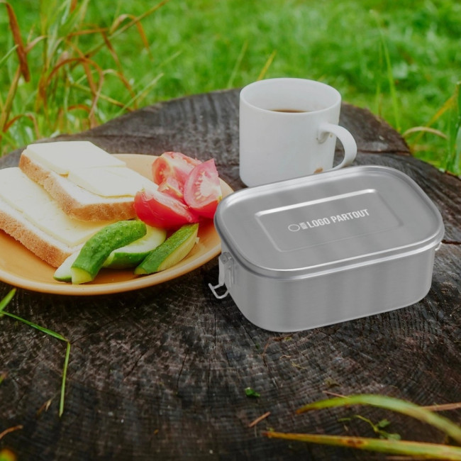 Boîte repas personnalisée en inox recyclé Titan 