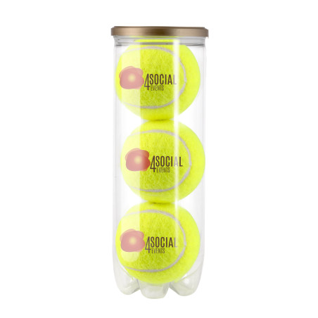 Balles de tennis personnalisées en tube 