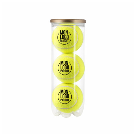 Balles de padel personnalisées en tube 