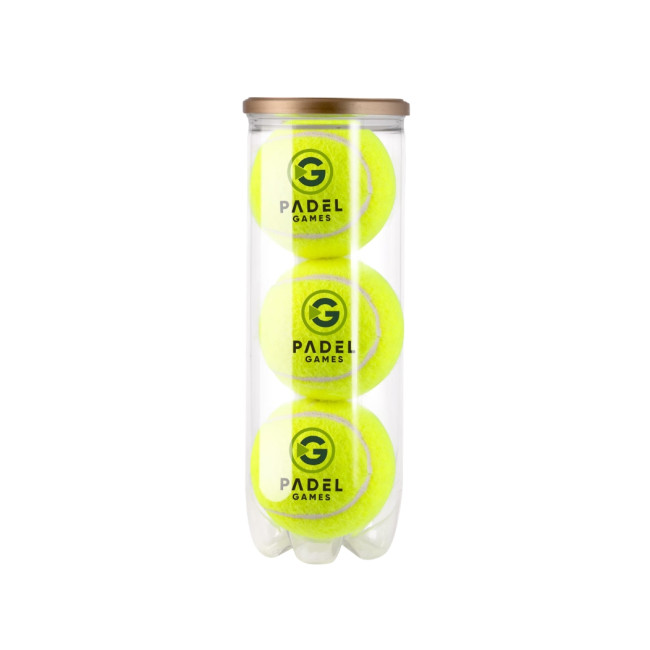 Balles de padel personnalisées en tube 