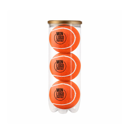 Balles de padel personnalisées en tube Colour 