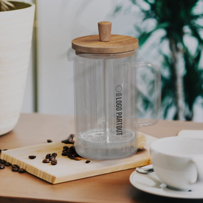 Cafetière à piston personnalisée Ivorie 600 ml 