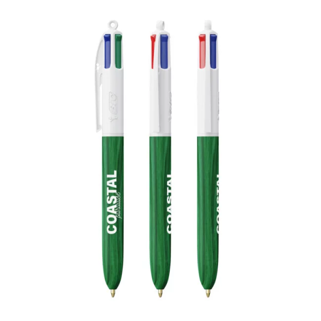 Stylo BIC ® 4 Couleurs Wood Style 