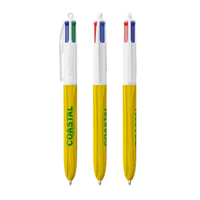 Stylo BIC ® 4 Couleurs Wood Style Lanyard 