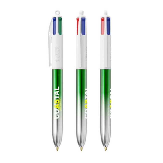 Stylo BIC ® 4 Couleurs Bicolor Lanyard 