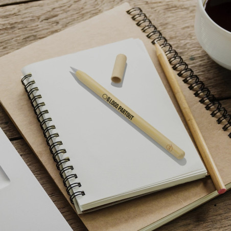 Stylo sans encre personnalisé en bambou Perie 