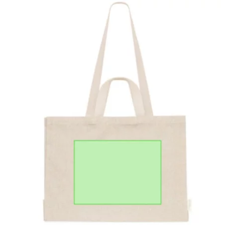 Sac cabas à soufflets en coton recyclé Oryan 