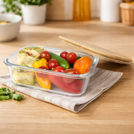 Lunch box personnalisée en verre Roby 1L 