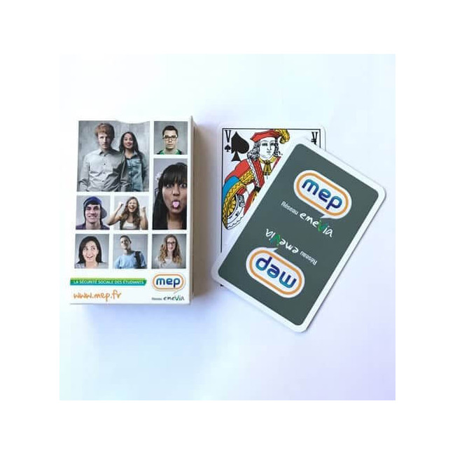 Jeu de 55 Cartes Publicitaire Rami Jeu de 55 Cartes Publicitaire Bridge Jeu de 55 Cartes Publicitaire Rami