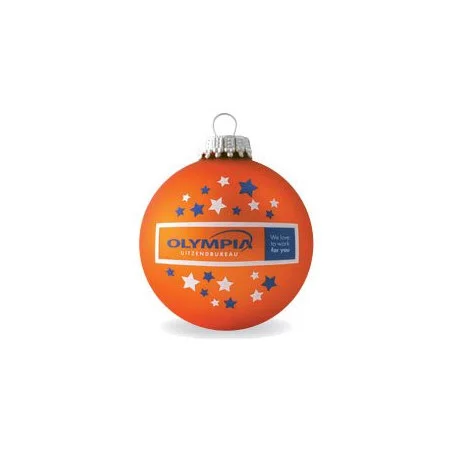 Boule de Noël Personnalisée Christmas Boule de Noël Personnalisée Christmas - Orange