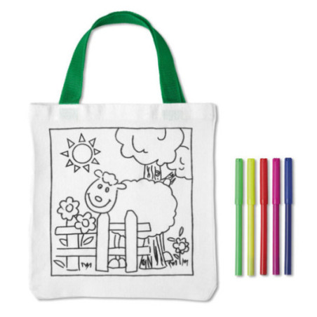 Sac coton personnalisé à colorier Mateusz 