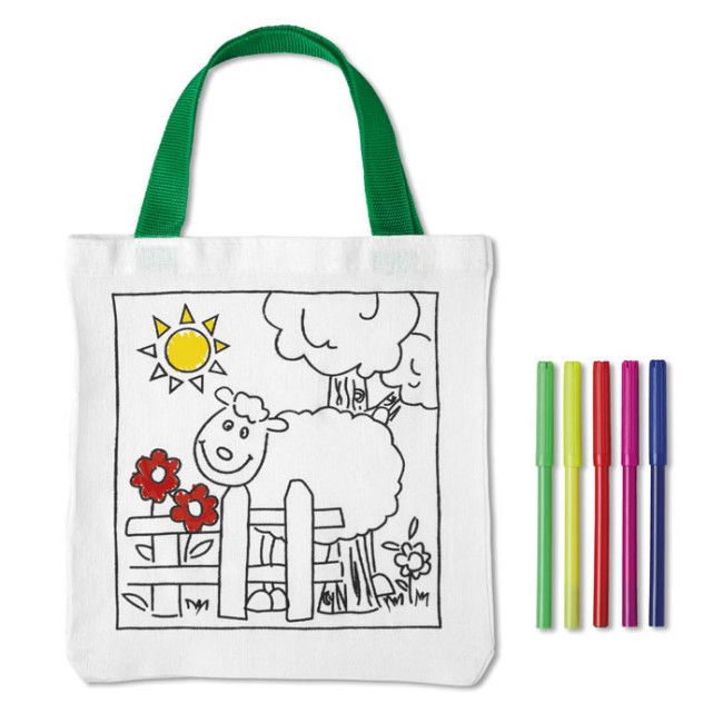 Sac coton personnalisé à colorier Mateusz 