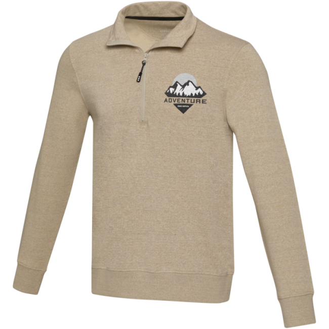 Pull personnalisé col camionneur en polycoton recyclé Tin 