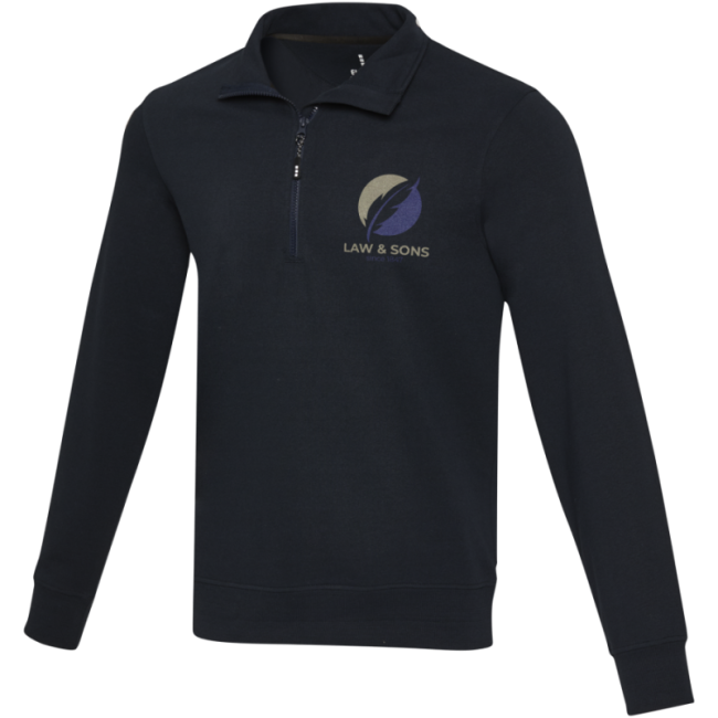 Pull personnalisé col camionneur en polycoton recyclé Tin 