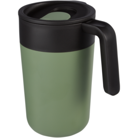 Mug personnalisé en inox et PP recyclé Nordia 400 ml 