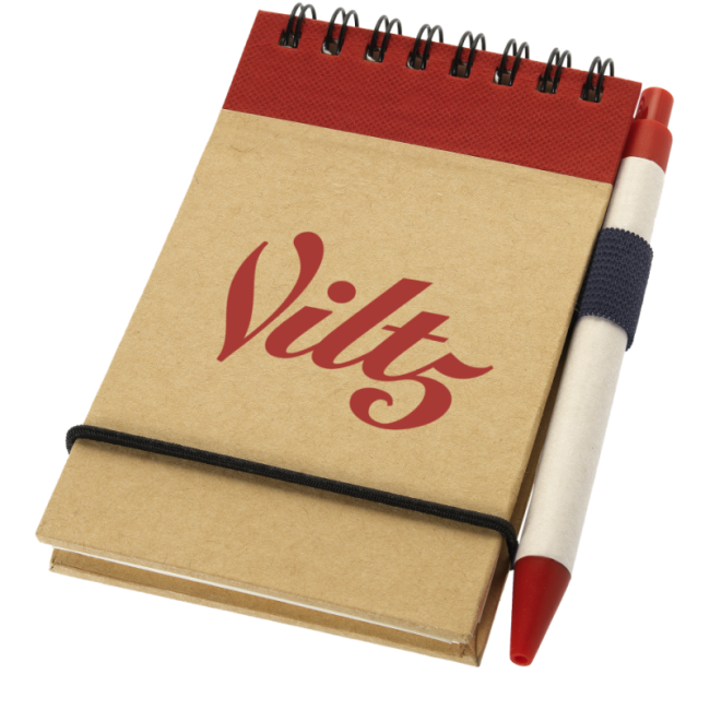 Bloc-notes à spirales A7 avec stylo Zuse 