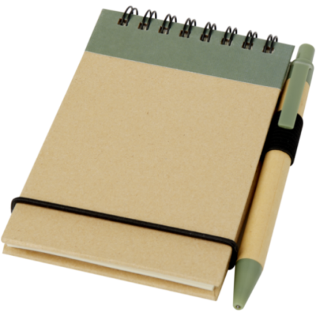 Bloc-notes à spirales A7 avec stylo Zuse 