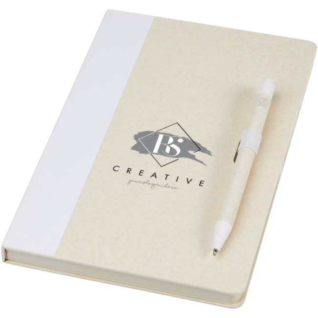 Carnet et stylo en briques de lait recyclées Dairy Dream 