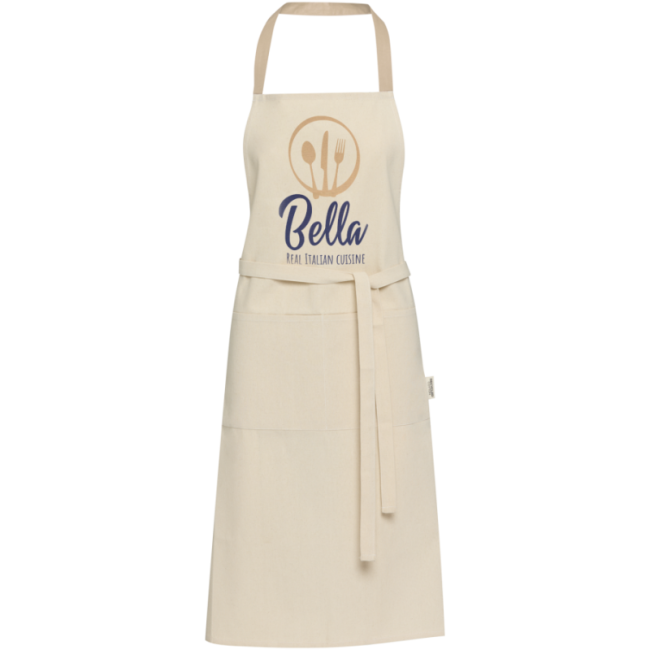Tablier personnalisé en coton recyclé Nia 