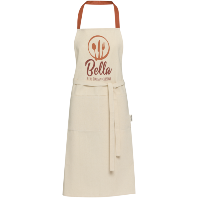 Tablier personnalisé en coton recyclé Nia 