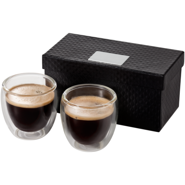 Ensemble de 2 verres à espresso personnalisés Boda 