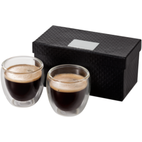 Ensemble de 2 verres à espresso personnalisés Boda 