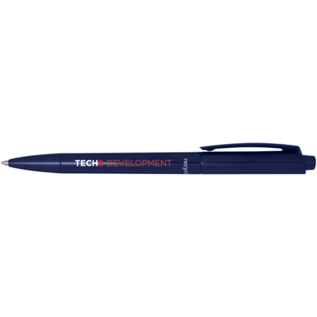 Stylo bille en plastique recyclé Martha (encre noire) 