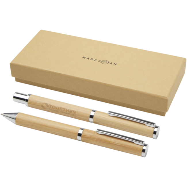 Coffret cadeau stylo bille et stylo roller Marksman Apolys 