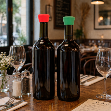 Bouchon à vin personnalisé en silicone Pulltex® 